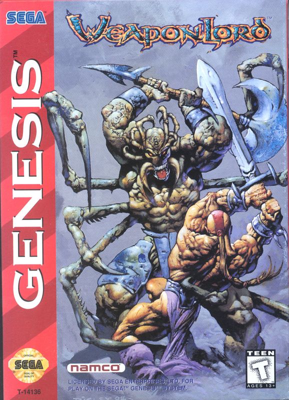 WeaponLord box art for Sega Genesis